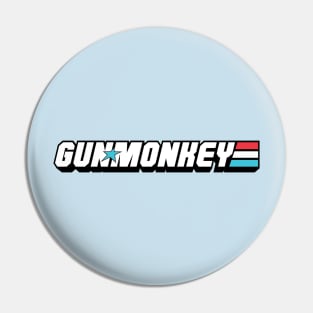 Gun Monkey American Hero Pin