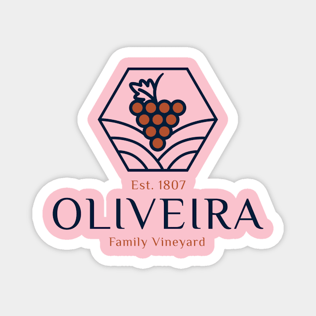 Oliveira 1807 Family Vineyard Magnet by VOIX Designs