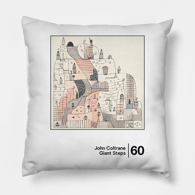 John Coltrane - Giant Steps - Minimal Style Graphic Artwork Pillow by saudade