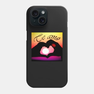 Te amo (I love you in Spanish) - Pop art Phone Case