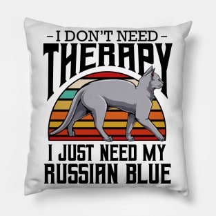 Russian Blue Cat Pillow