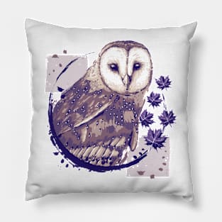 Barn Owl Painting Pillow