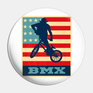 American Flag Bmx Retro Vintage Bmx Pin