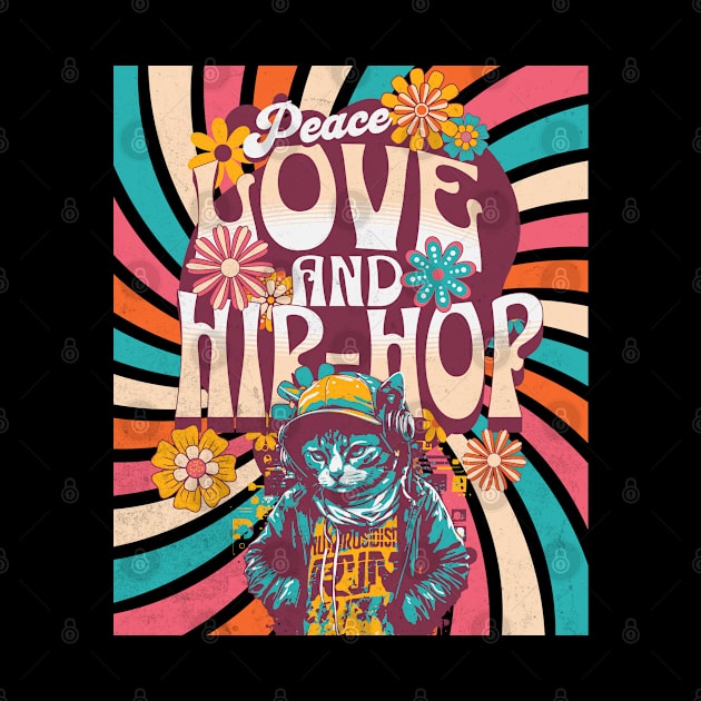 Peace love hip hop by Emmi Fox Designs