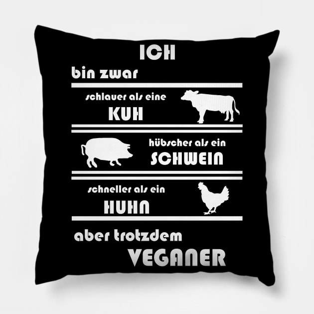 Vegetarier Vegan Tierwohl Umweltschutz Gesund Pillow by FindYourFavouriteDesign