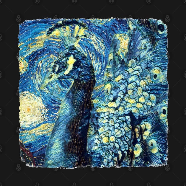 Peafowl Van Gogh Style by todos