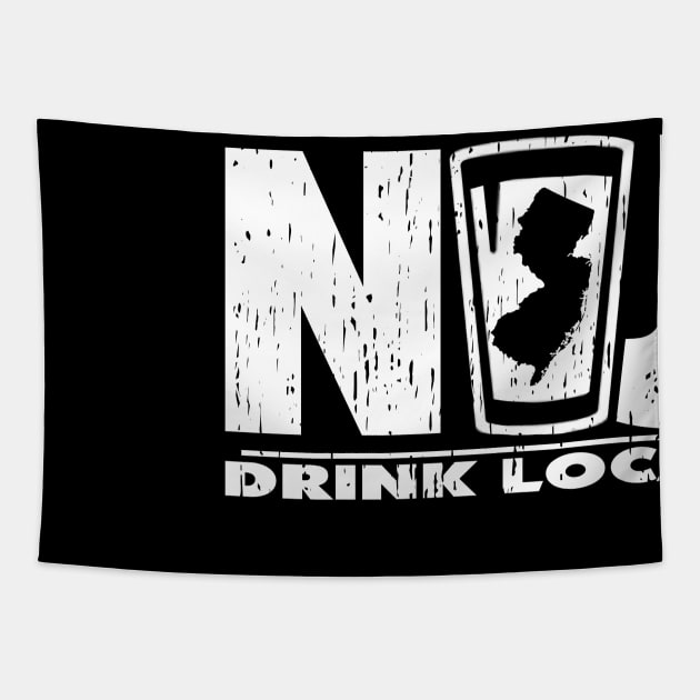 NEW JERSEY DRINK LOCAL Tapestry by ATOMIC PASSION