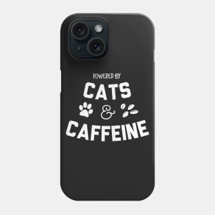 Powered by Cats & Caffeine Phone Case