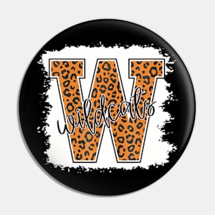 Wild Cat School spirit Leopard Back to School Womens Girls Pin