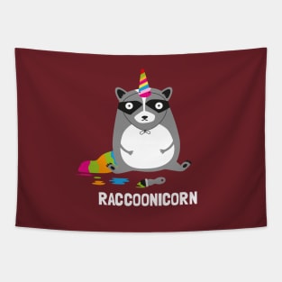 Raccoonicorn - Unicorn Costume Raccoon Tapestry