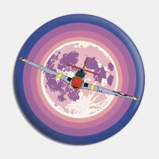 P-51 Mustang Purple Sky Pin