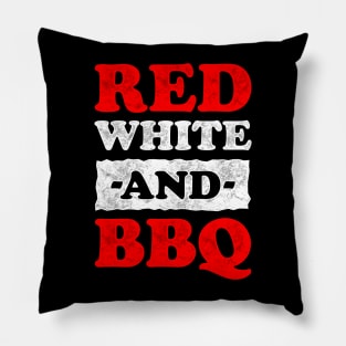 Red White And BBQ Pillow