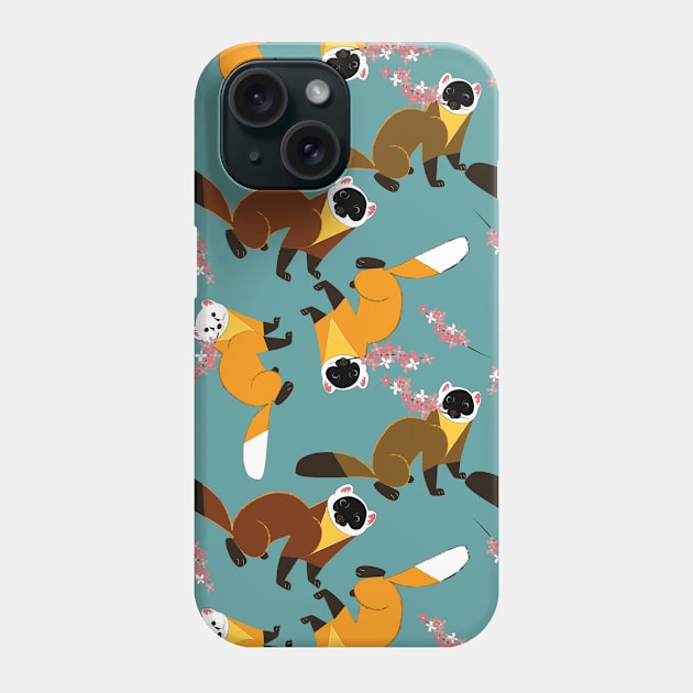 Sakura japanese marten #6 Phone Case by belettelepink