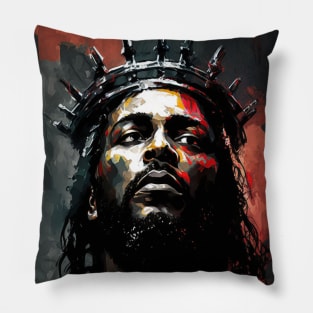 Black Urban African American Jesus Christ Pillow