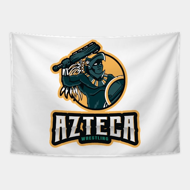 Azteca Wrestling Tapestry by Tip Top Tee's