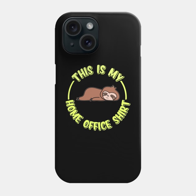 Funny Home Office Sloth Phone Case by Imutobi