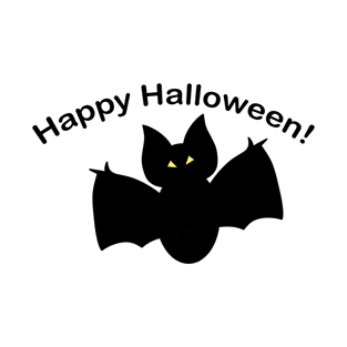 Happy Halloween Shadow Bat T-Shirt