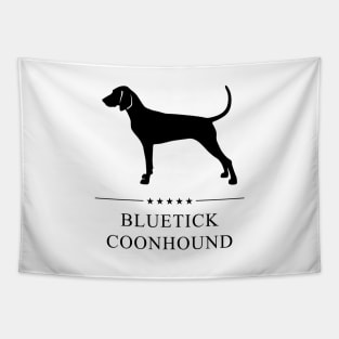 Bluetick Coonhound Black Silhouette Tapestry