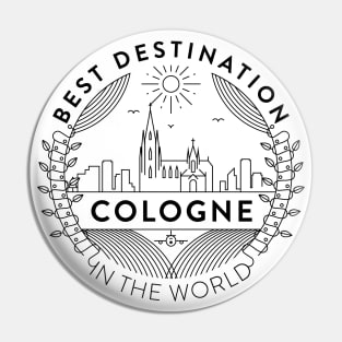 Cologne Minimal Badge Design Pin