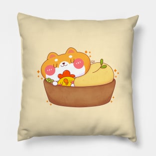 Shiba Fruit Tart Pillow