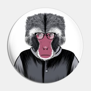 Intellectual ape Pin