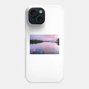 Pink sunset over Lough Erne Phone Case