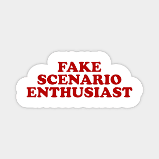 Fake Scenario Enthusiast Top y2k Magnet