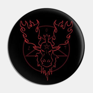 Satanic Moose Pin