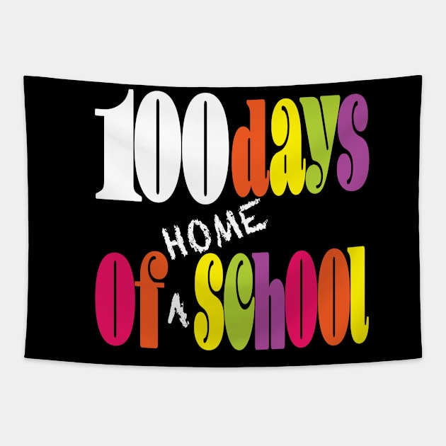 100 Days of Home School Tapestry by Magic Moon