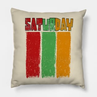 Saturday Flag Pillow