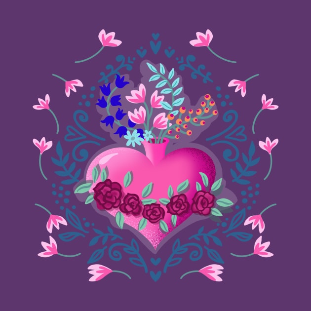 blooming heart by Lamalou Design