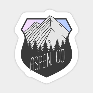 Aspen, Colorado Mountain Crest Sunset Magnet