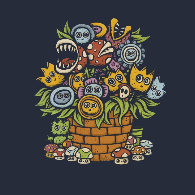 Gamer's Bouquet by kg07_shirts