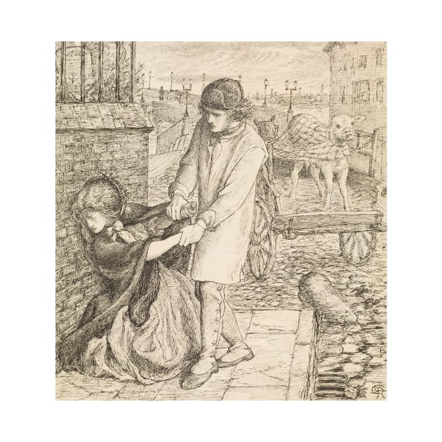 Found - Compositional Study by Dante Gabriel Rossetti by Classic Art Stall