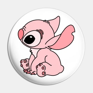 Pink-themed Stitch Pin