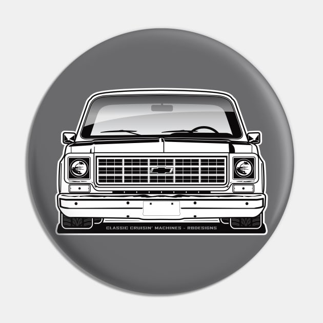 1977-1978 Squarebody Chevrolet C10 Blazer Suburban BW Pin by RBDesigns