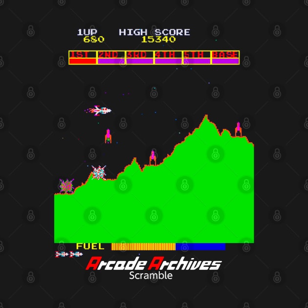 Mod.7 Arcade Scramble Space Invader Video Game by parashop