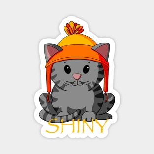 Shiny Tabby Cat Magnet