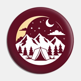 Camping Lover T-shirt Pin