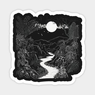 DARK TROPICAL FOREST Magnet