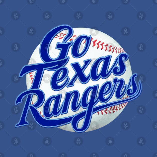 GO TEXAS RANGERS BASEBALL 3D by Lolane