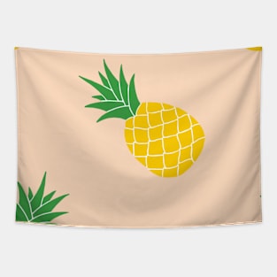 Orange Pastel Pineapple Tapestry