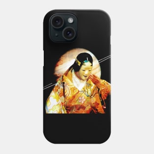 Japan Noh Mask Oni Kabuki Kimono Saturn Planet Phone Case