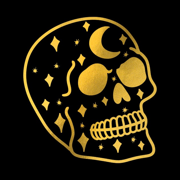 skull foil by absolemstudio