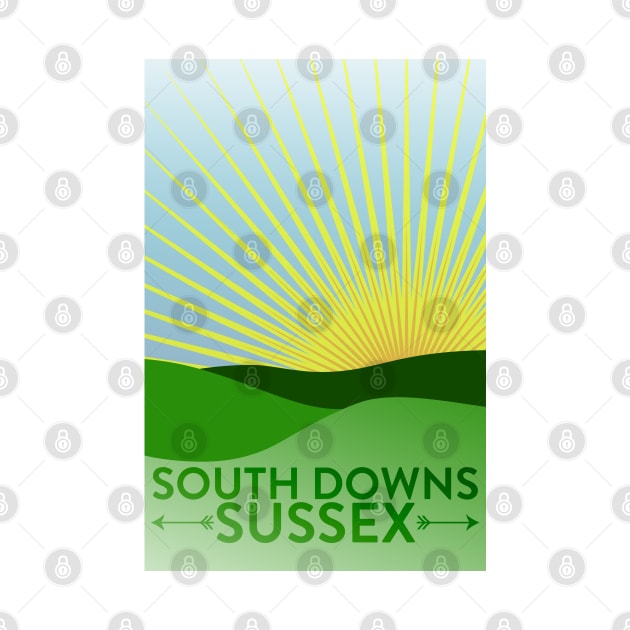 Sussex South Downs Artwork by McNutt