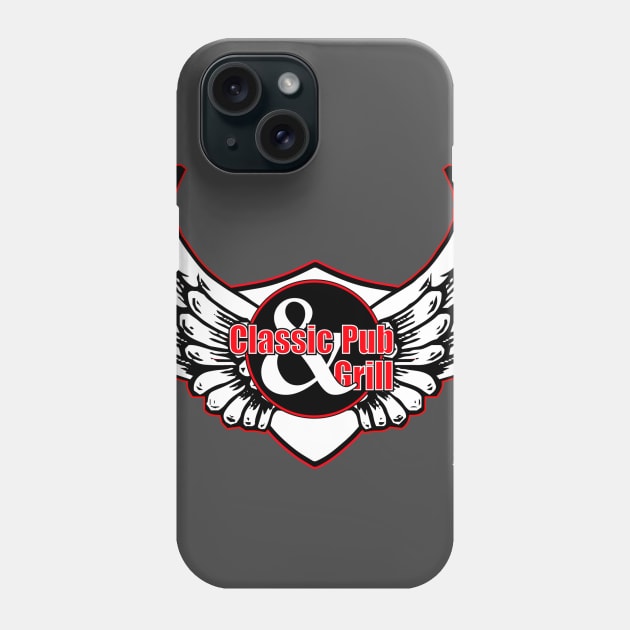 Classic_biker_wht-shield Phone Case by XLR8EDmedia