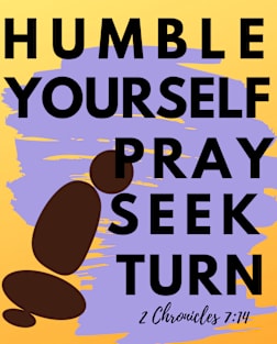 Humble Yourself Pray Seek Turn Magnet