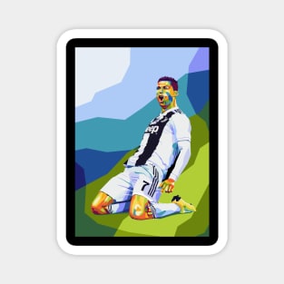 Cristiano Ronaldo in Wpap Pop Art Magnet