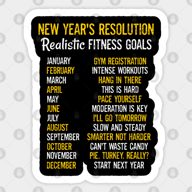 Funny Fitness Exercise Sarcasm Happy New Year 2023 New Year's Resolution - Fitness - Sticker | TeePublic Funny Fitness Exercise Sarcasm Happy New Year 2023 New Year's Resolution - Fitness - Sticker | TeePublic