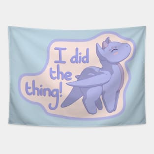 I did the thing! Blue Dragon Tapestry